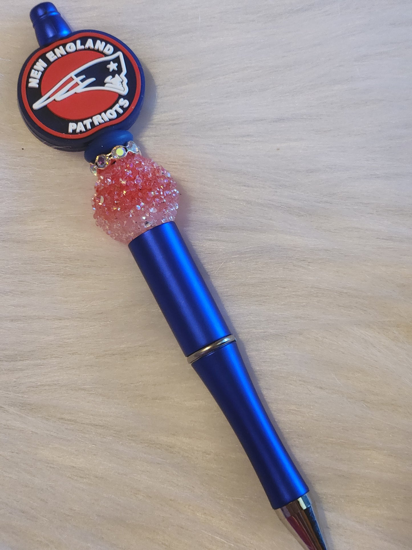 Red white and blue football