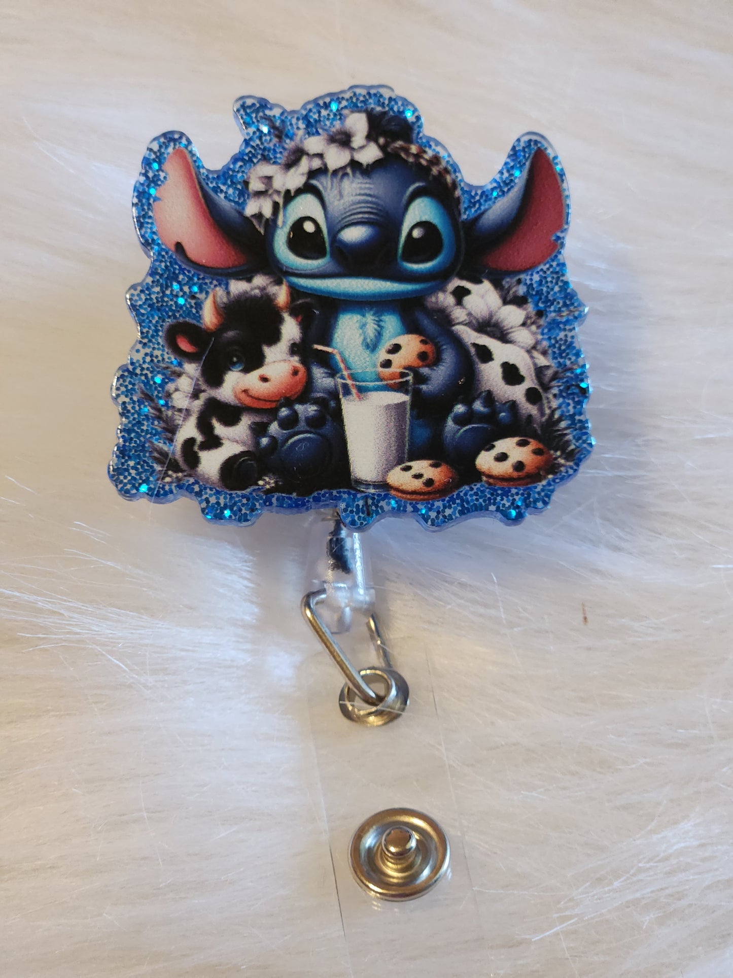 Blue alien cow