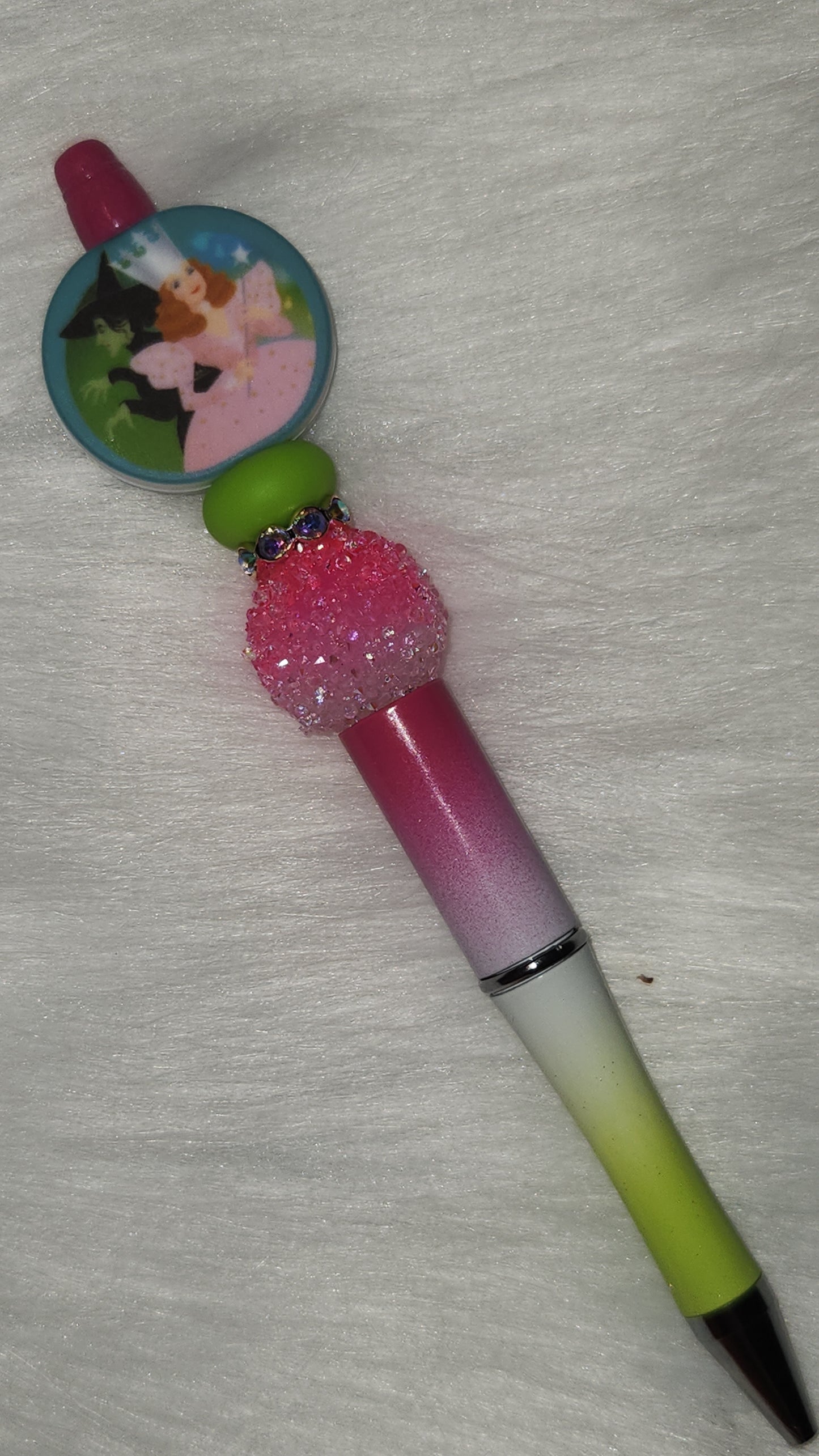 Pink and green