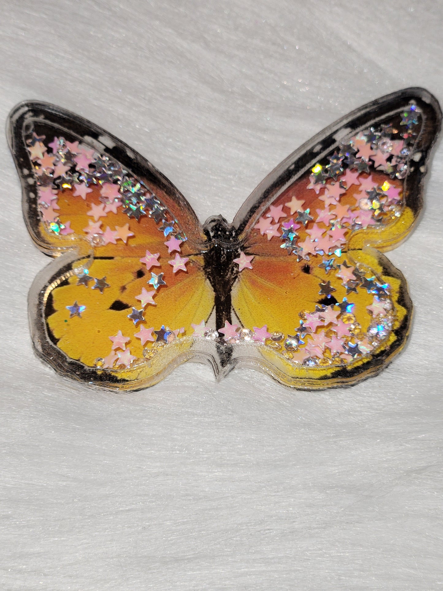 Orange butterfly shaker