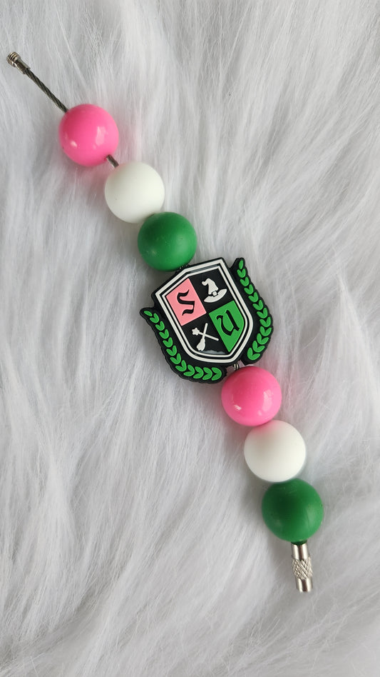 Pink and green