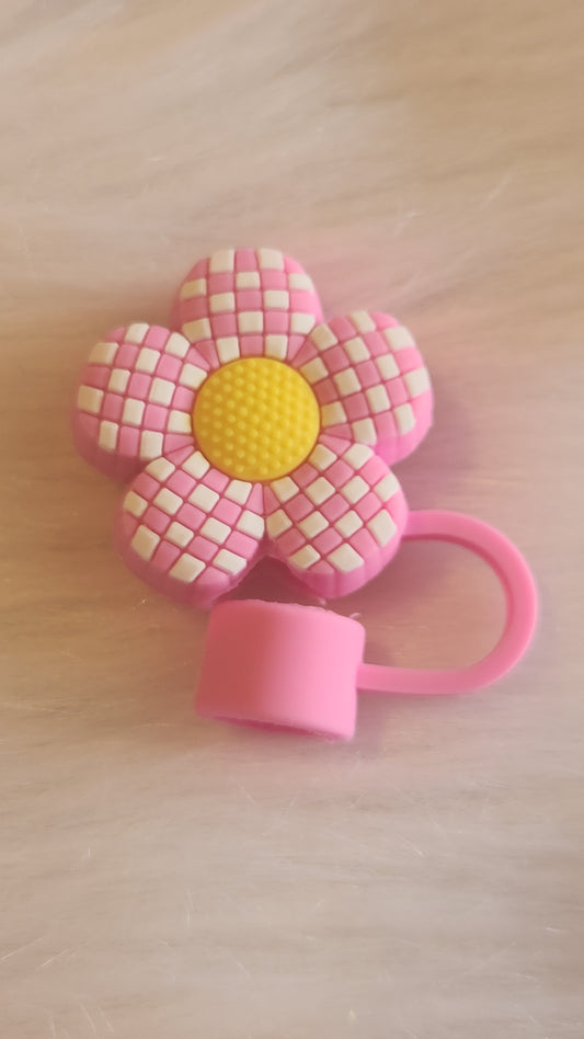 Pink checker flower