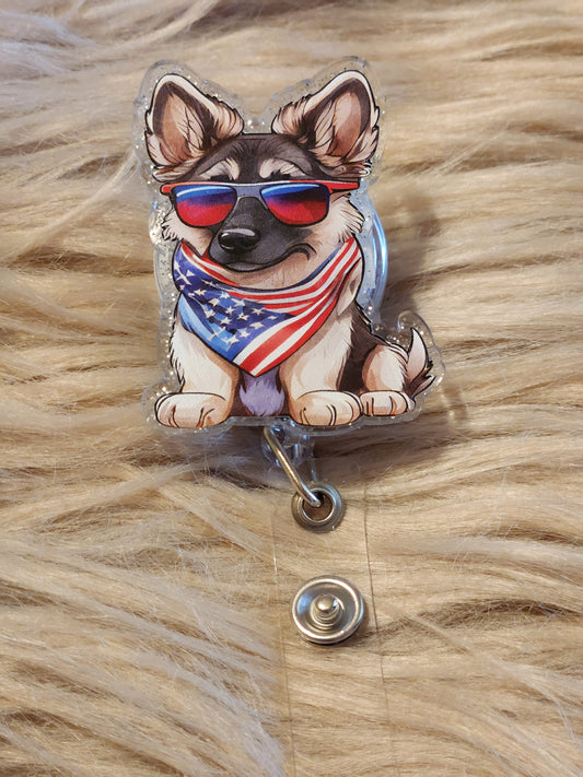 German shepherd- Patriotic