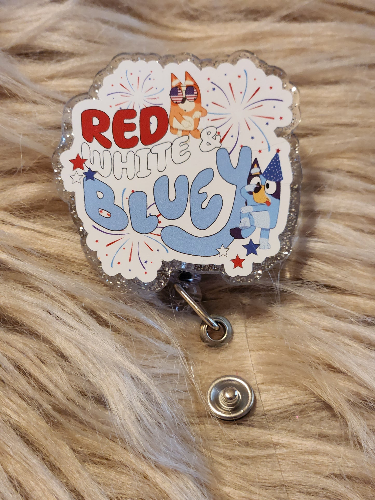 Red, White, Blue dog